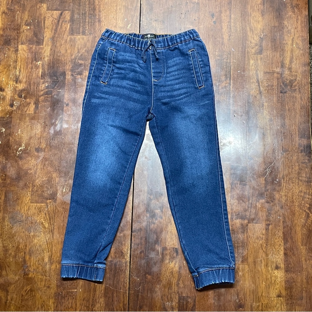 7 For All Mankind Youth Size 6 Blue Jeans Denim Adjustable Waist